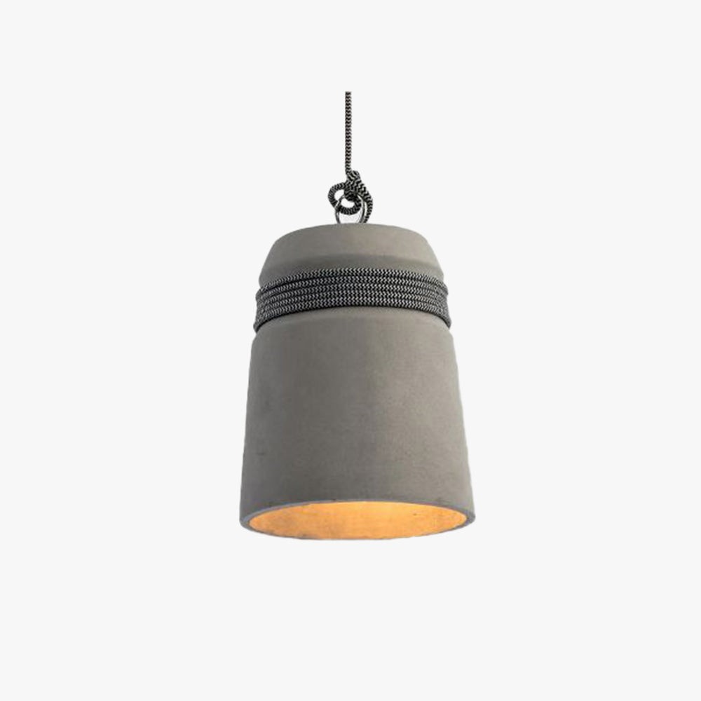 Nordic Cement Hemp Rope Pendant Lamp G74