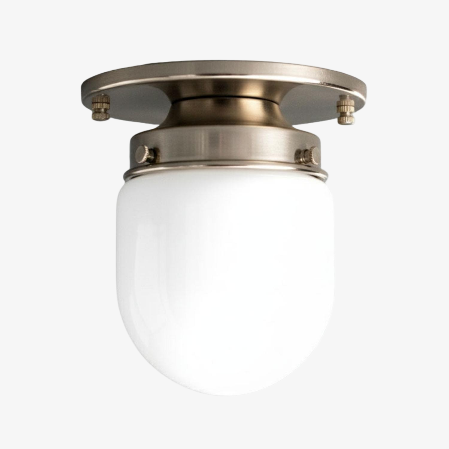 Opal Globe Ceiling and Wall Flush Mount - Art Deco Light for Corridor T300