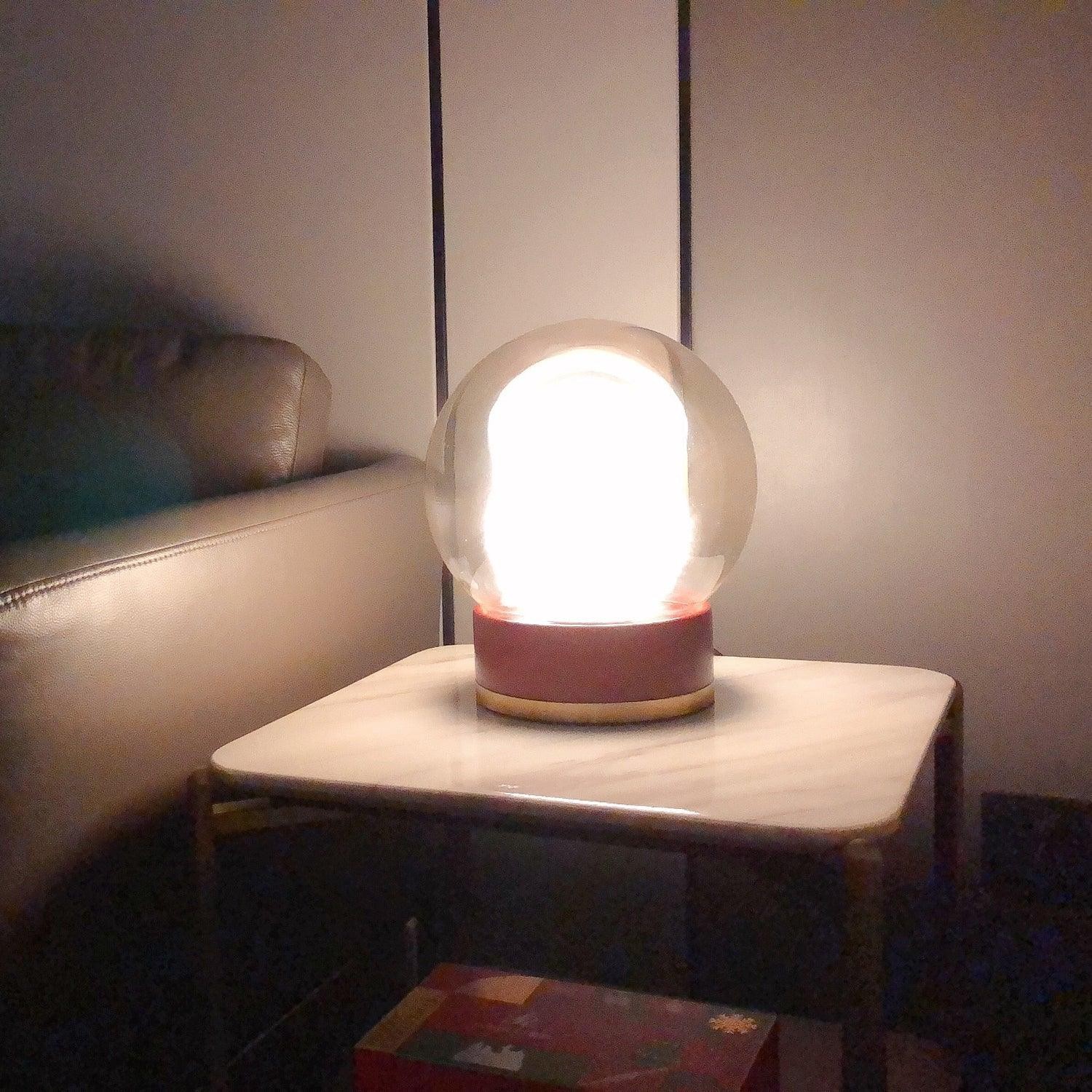 Simple Creative Wood Orb Table Lamp M423