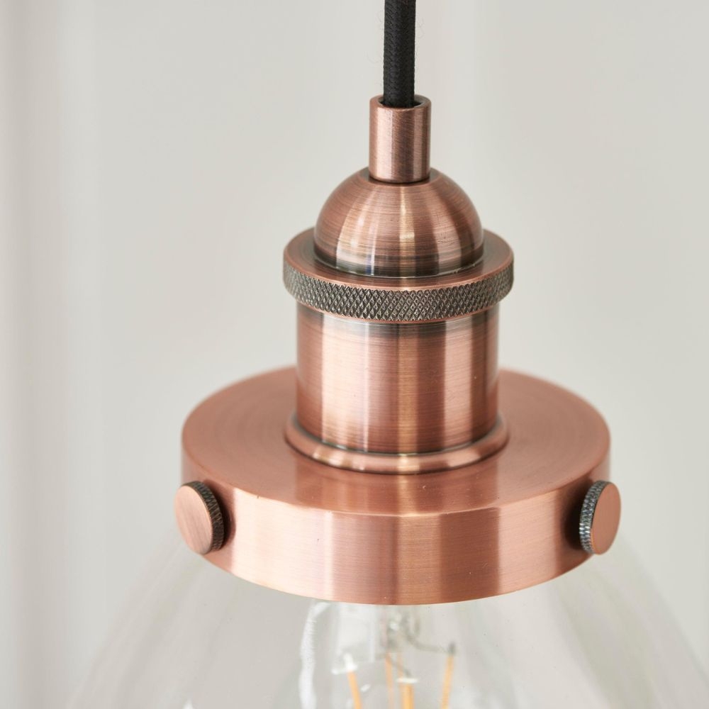Novera Art Deco Dome Adjustable Height Glass Shade Pendant Light for Living Room T1008