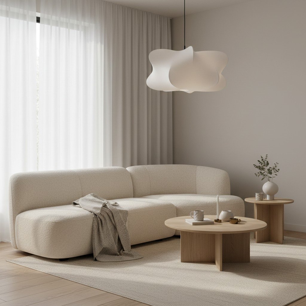 Lunaveo Diffusion Pendant Light - Minimalist Fixture for Dining Rooms and Hallways T497