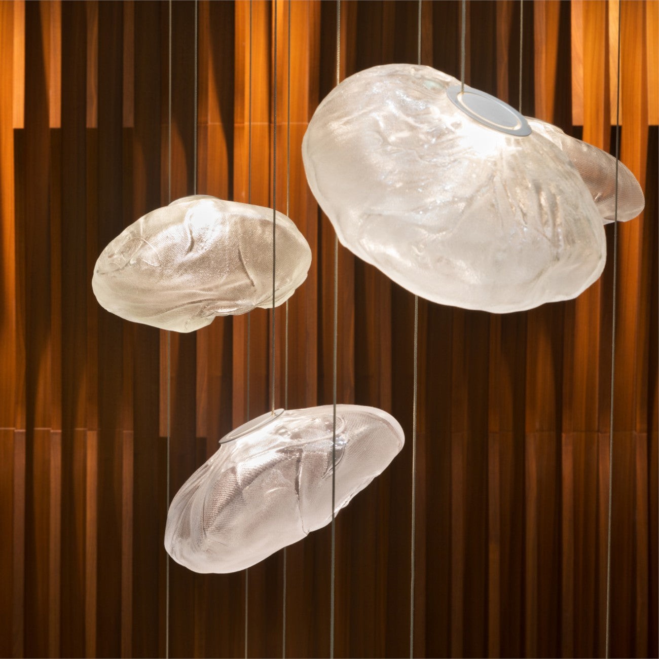 Multi-Head Irregular Glass Bubble Chandelier M79