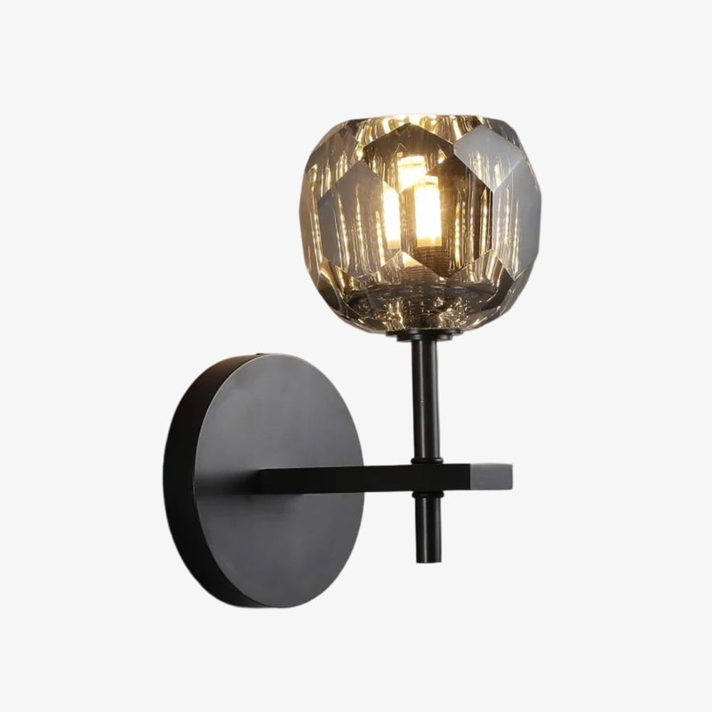 Luxury Crystal Wall Sconce - Brass Frame Modern Wall Light T453