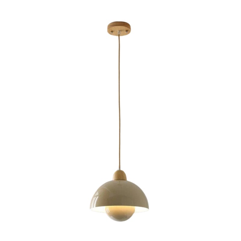Macaron Flower Wooden & Metal Pendant Light S182