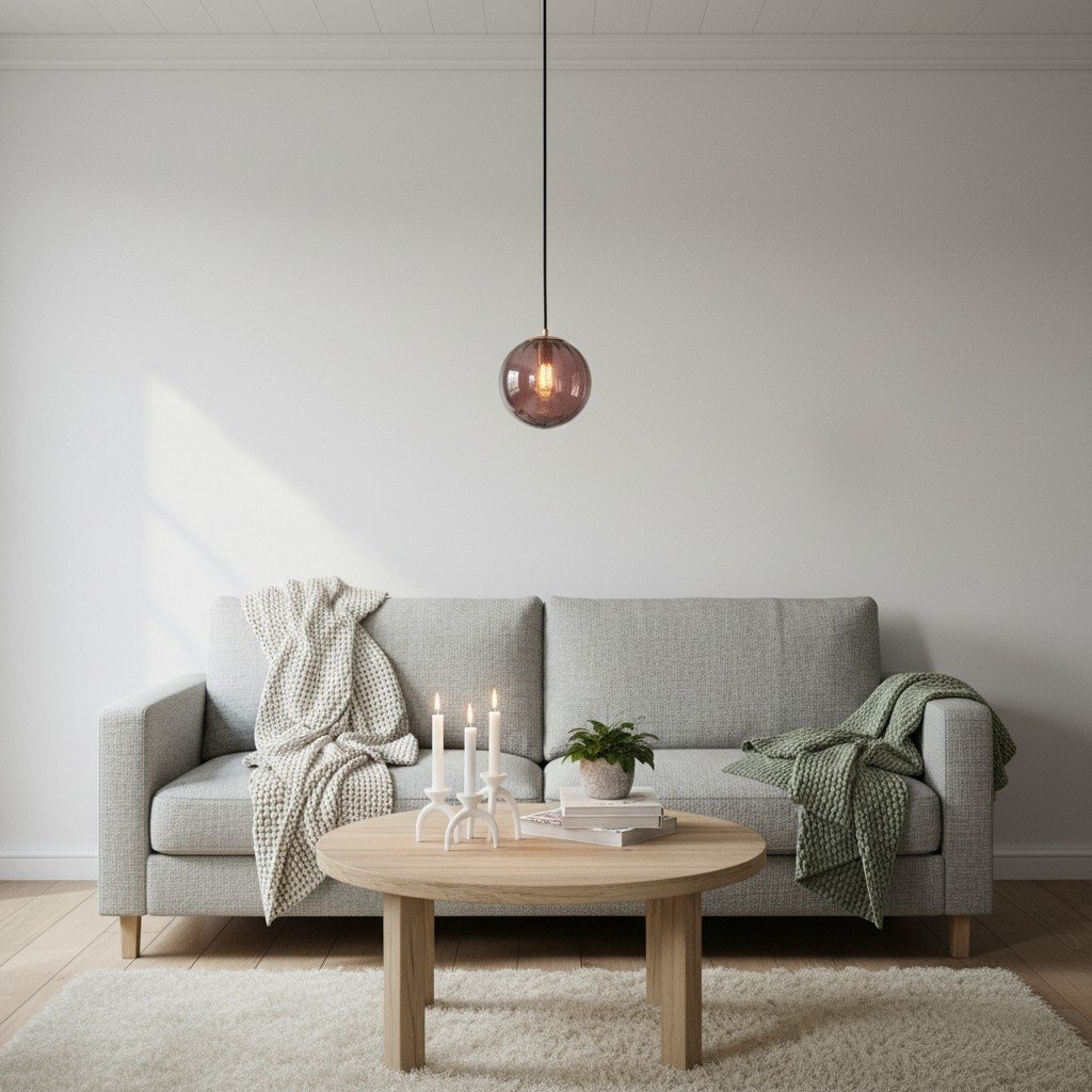 Lunorie Iron Metal Glass Globe Pendant Light - Sculpted Adjustable Pendant for Dining Spaces T570