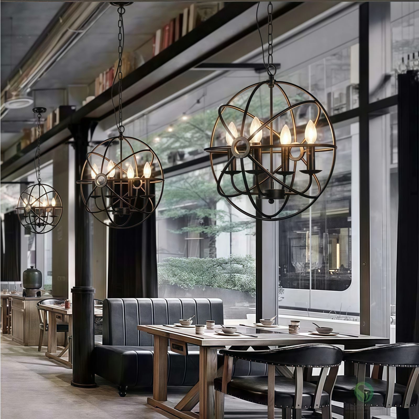 Globe Candle Chandelier