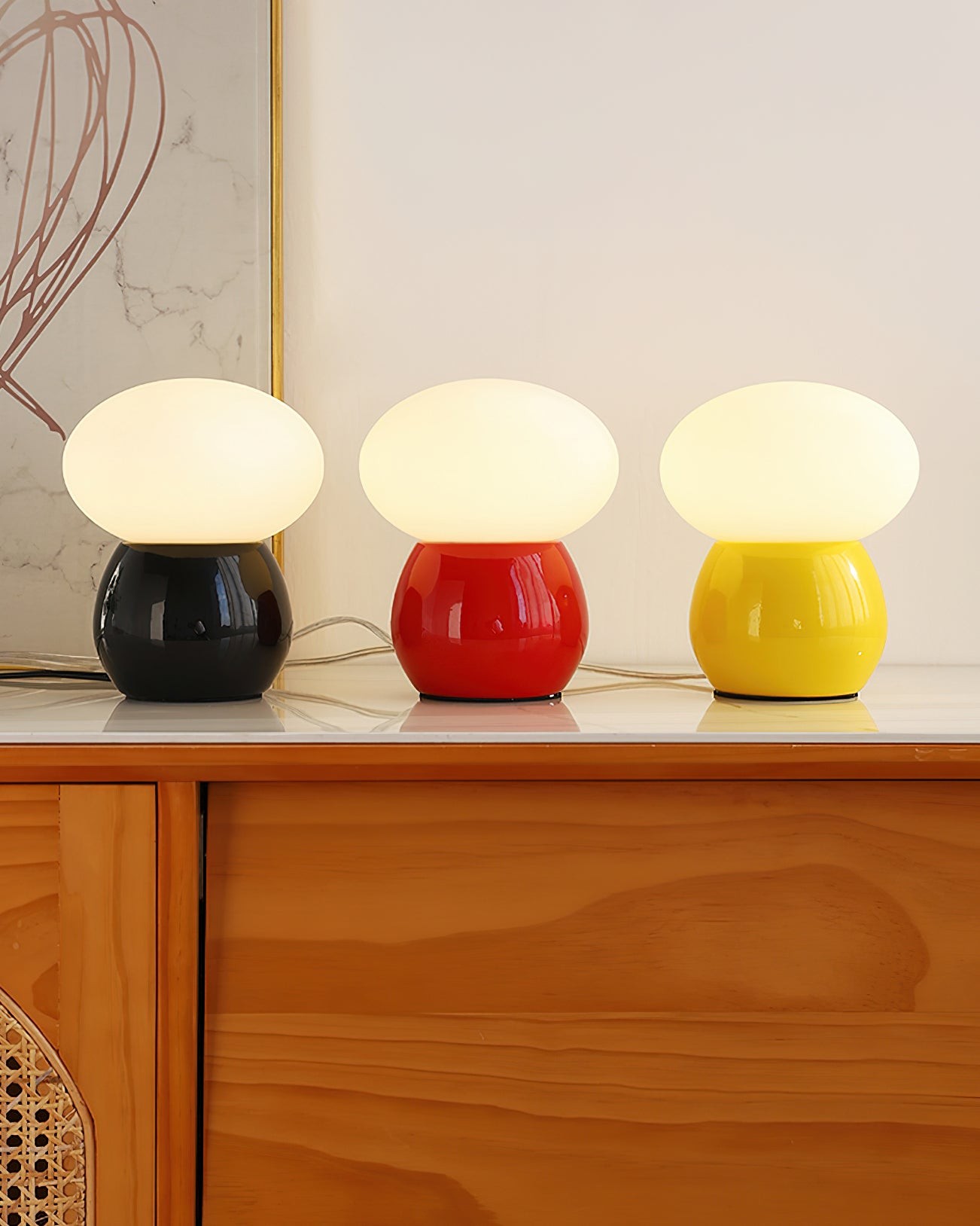 Modern Cream Style Mushroom Table Lamp M224