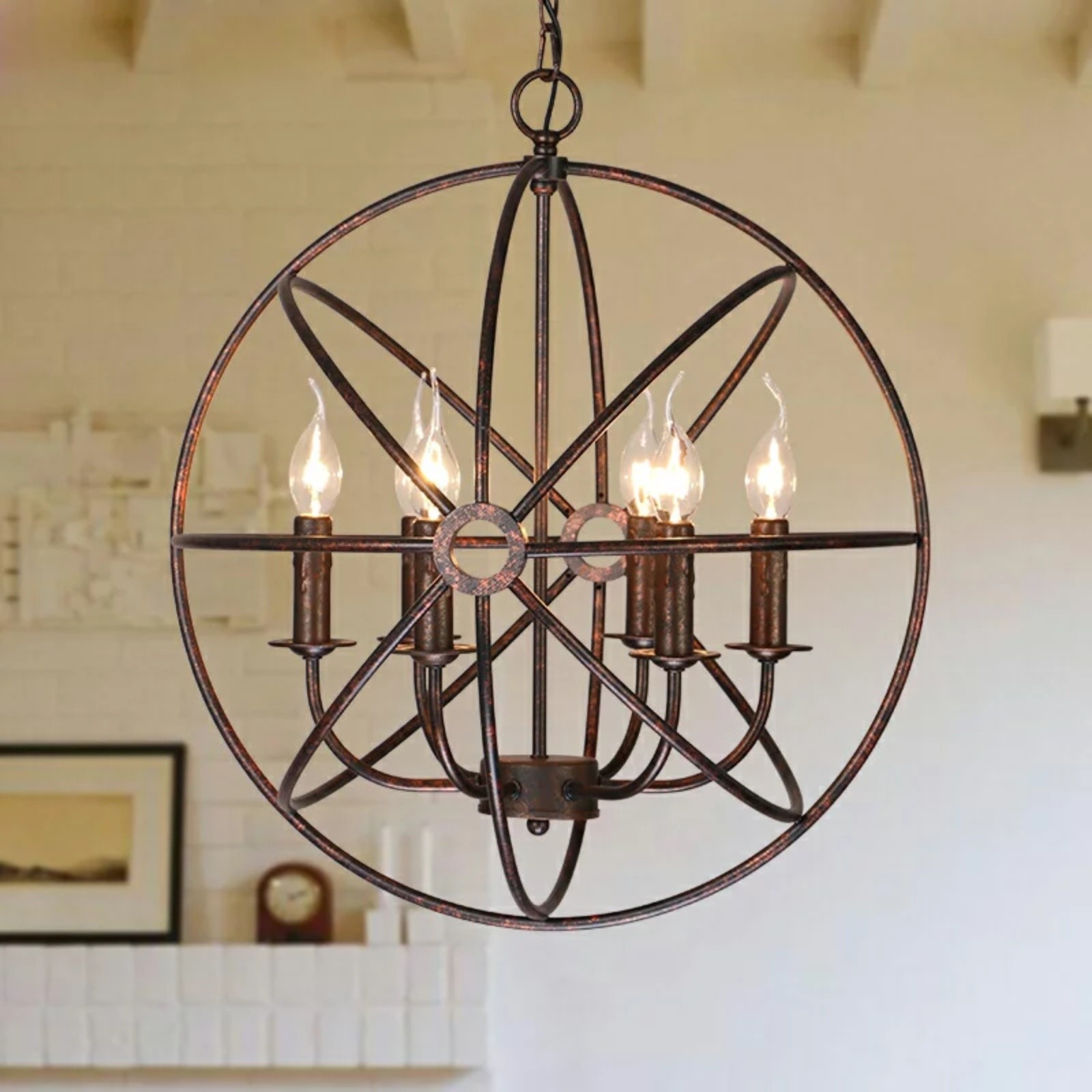 Globe Candle Chandelier