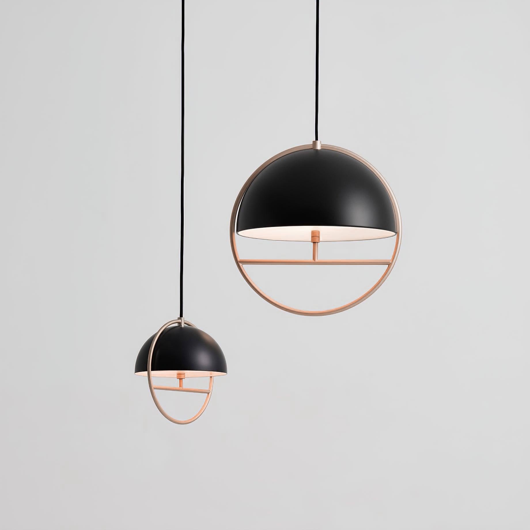 Nordic Hemispherical Ring Metal Pendant Lamp M448