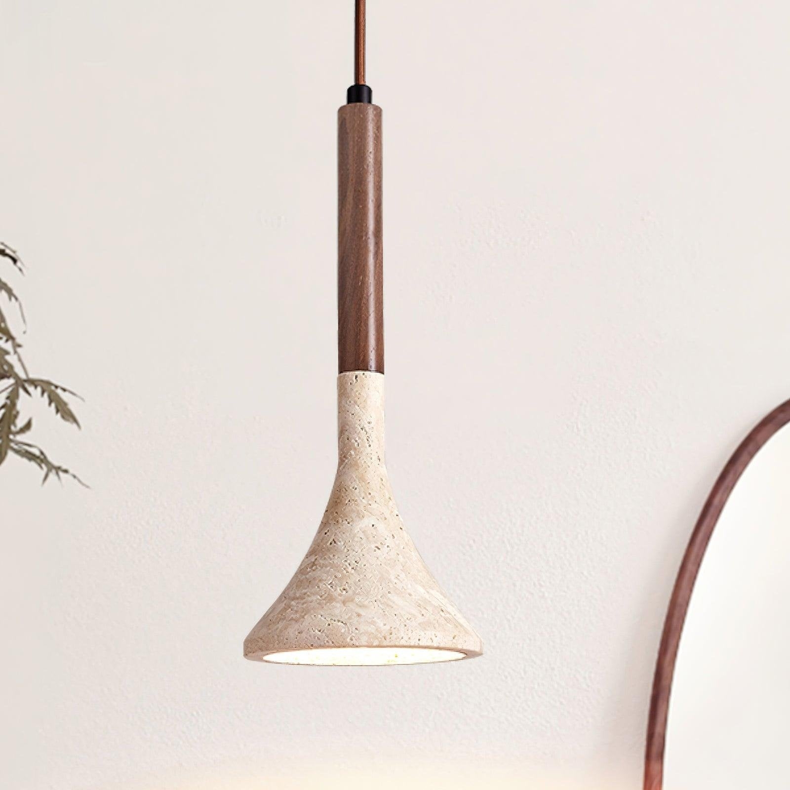 Aplomb Japandi Travertine Pendant Lamp T2114