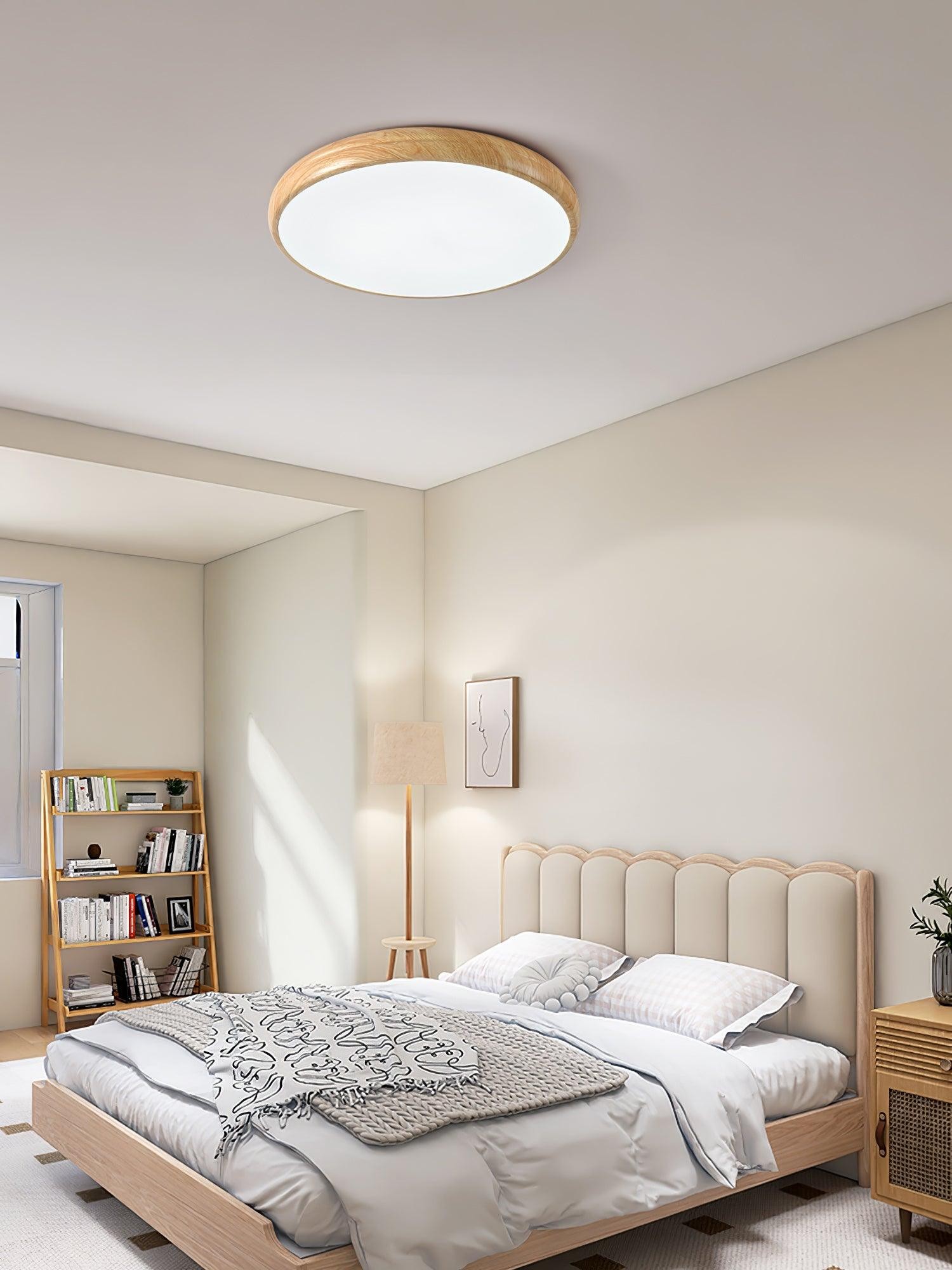 Wood Grain Round Ceiling Lamp M196