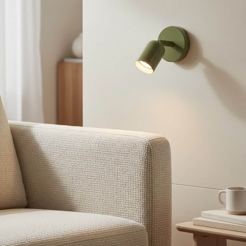 Solid Color Wall Sconce - Modern Bauhaus LED Bedside Lighting Interior S169