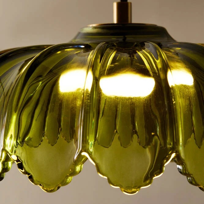 Aridia Palm Leaf Cluster Pendant Light Artistic Glass Pendant for Hallway Kitchen and Lounge T1150