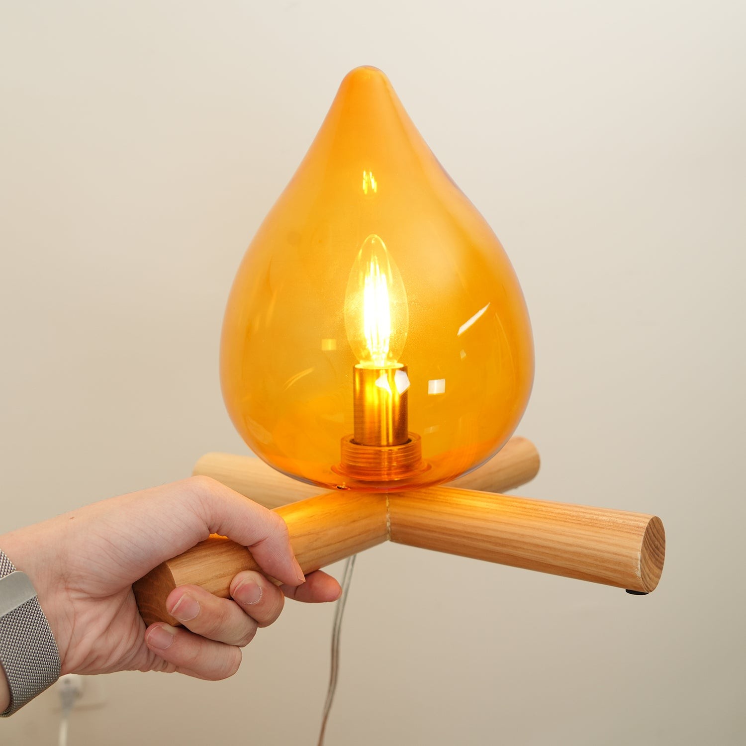 Funny Fire Shape Small Flame Table Lamp M55