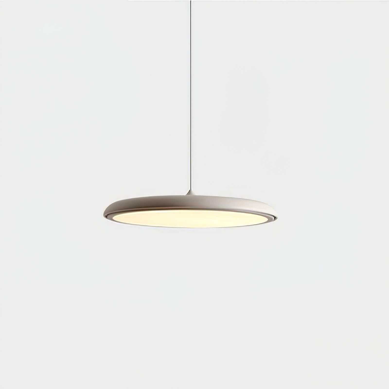 Modern Metal Saucer Pendant Light – Slim Design with LED Lighting M45