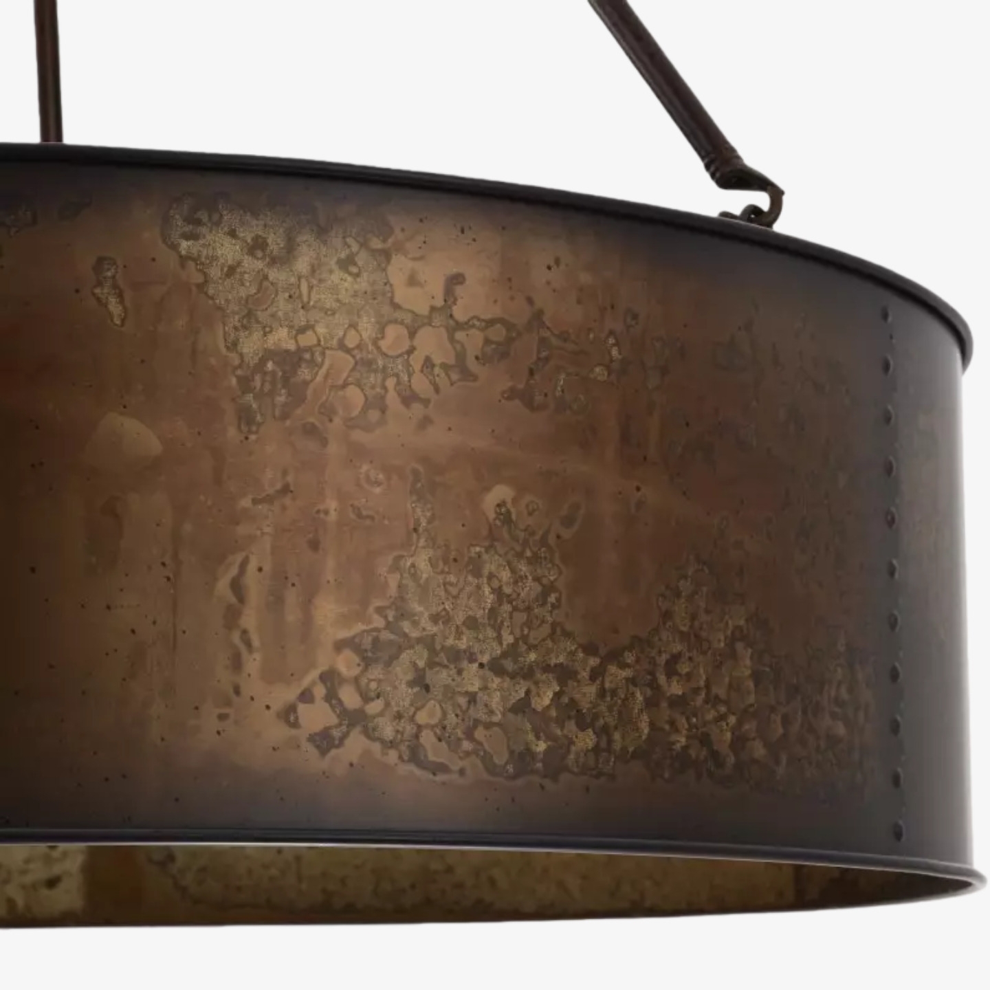 Velara Industrial Drum Shade Pendant Light – Industrial Style Hanging Fixture for Kitchen and Dining U04