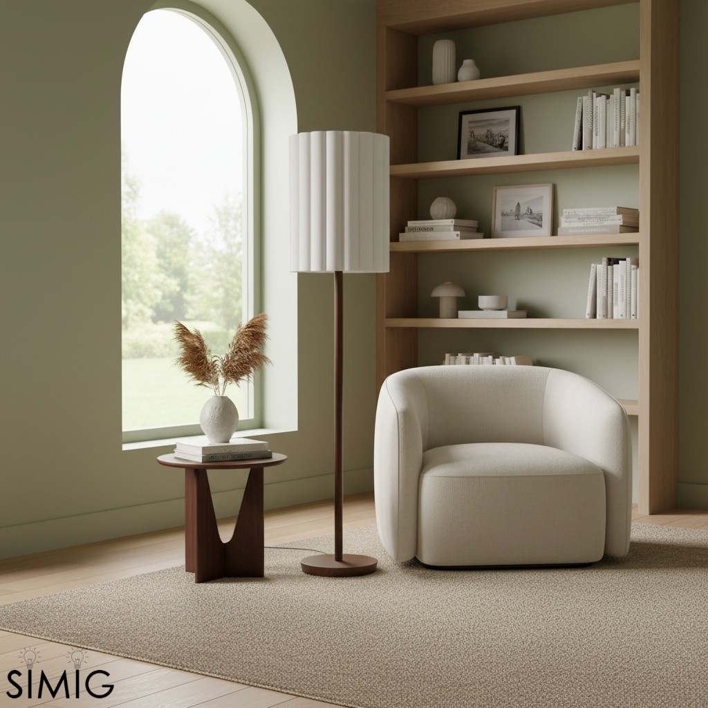 Linbron Natural Floor Lamp – Soft Ambient Light for Interior Spaces T648
