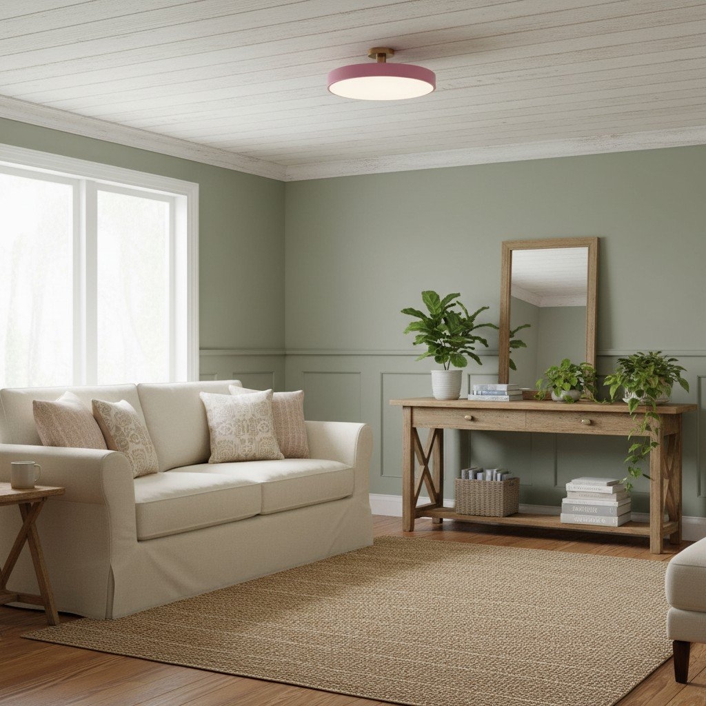 Ceilivon Low Profile Round Ceiling Light – Modern Interior Spaces T517