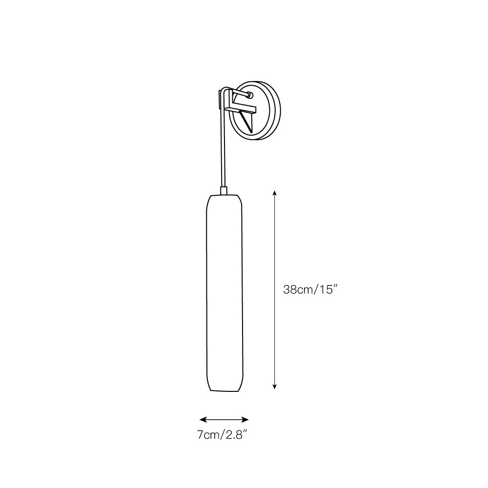 Alabaster Flute Wall Lamp T1661