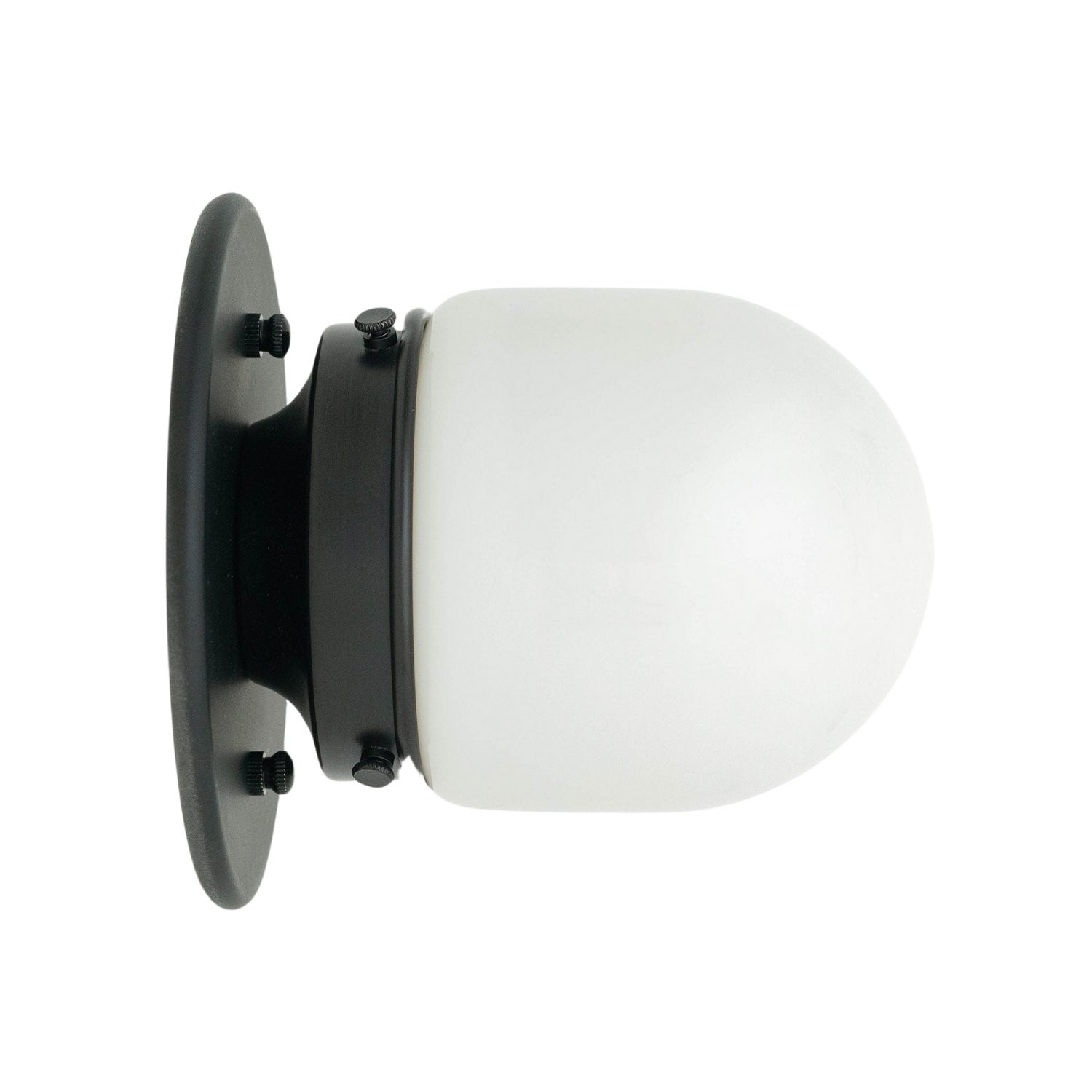 Opal Globe Ceiling and Wall Flush Mount - Art Deco Light for Corridor T300
