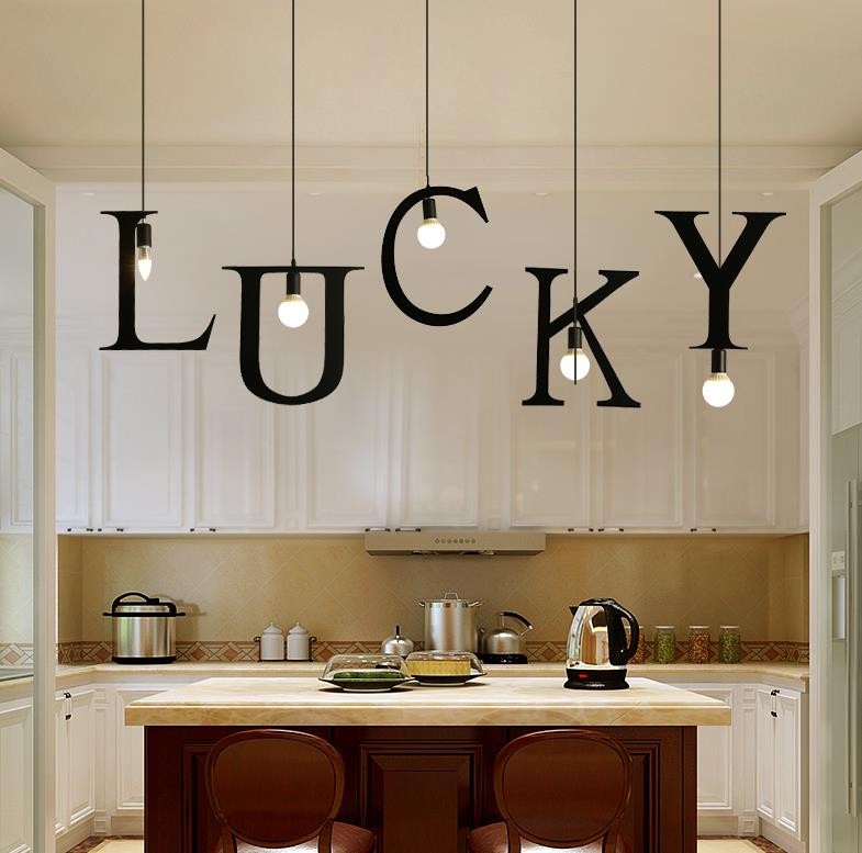 Alphabet Pendant Light
