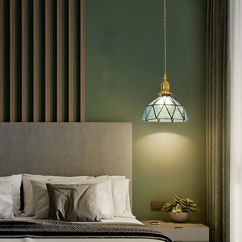 Retro Glass Bowl Pendant Lamp