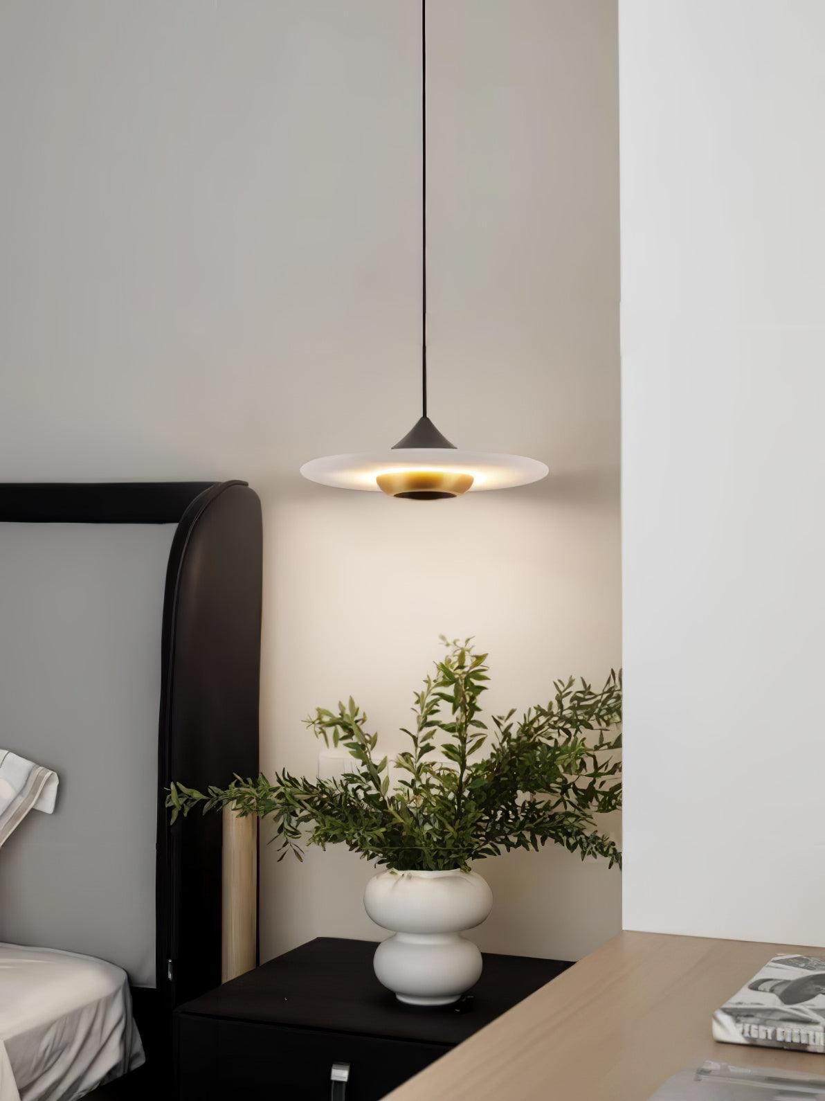 Flying Saucer Marble Pendant Lamp M455