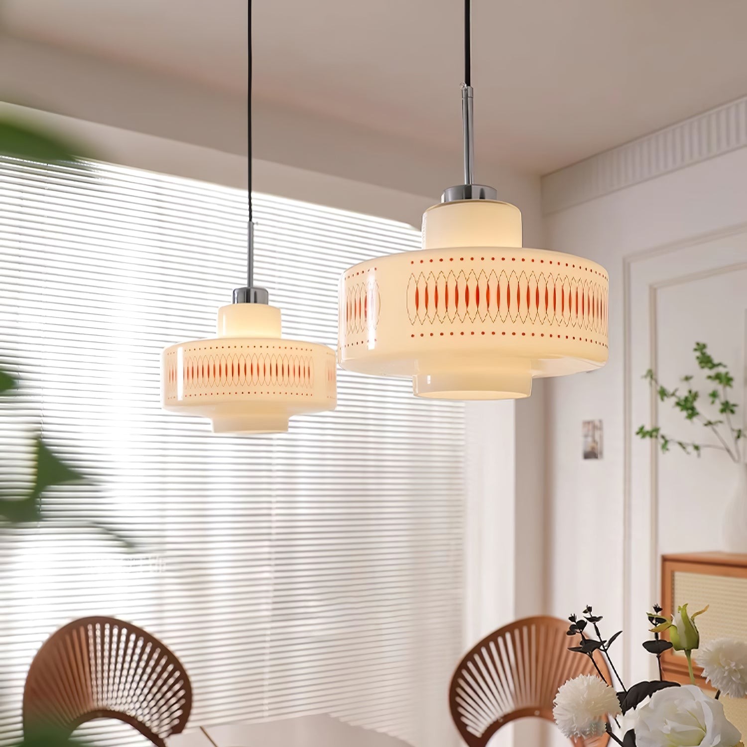 Modern Gourd shape Glass Pendant Lamp M482