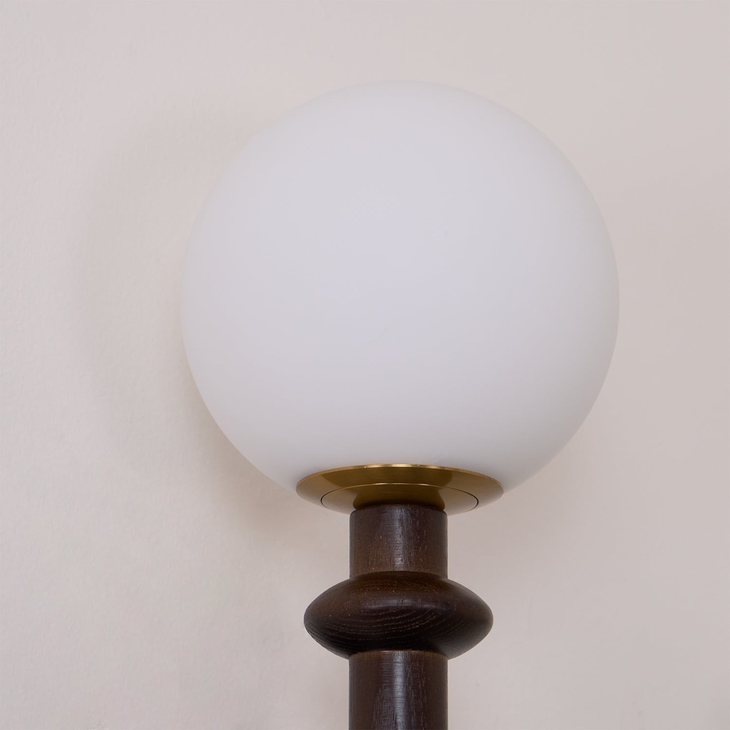 French Simple Vintage Bedside Wooden Glass Wall Lamp M322