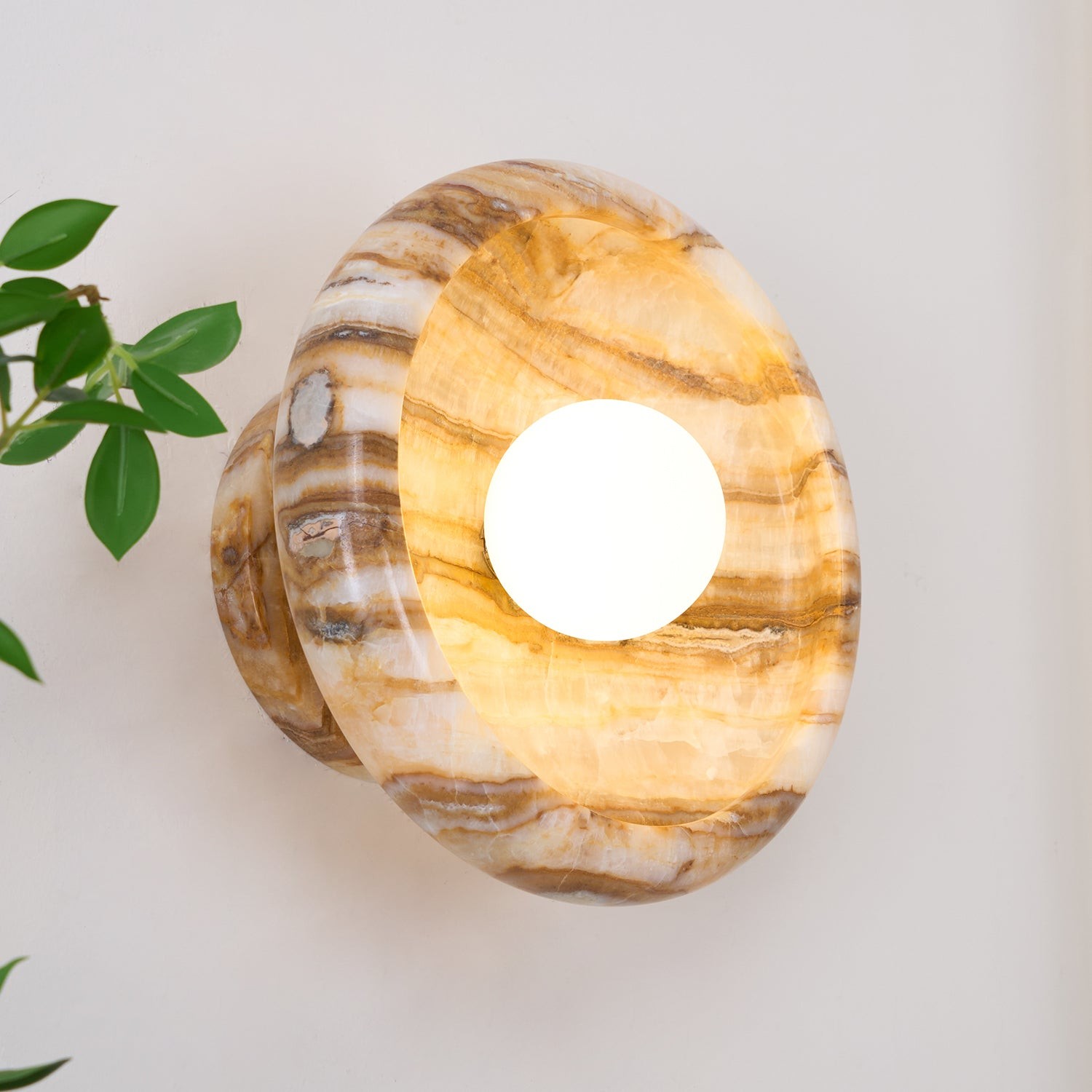 Bowl - Shaped Marble Wall Lamp P064