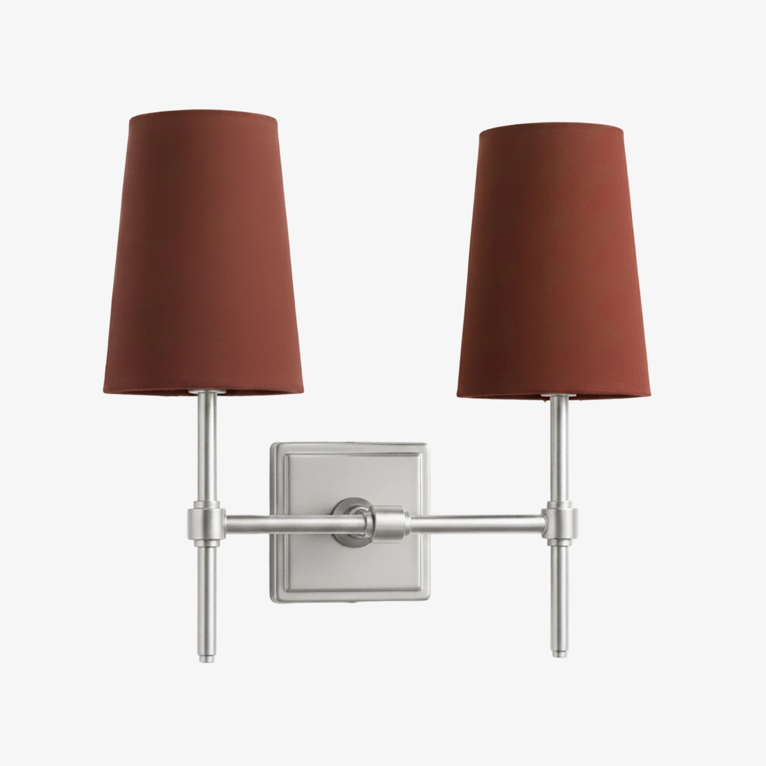 Derlina Stylish Retro Wall Lamp with White Linen Shades – Modern Industrial Design for Any Room T273
