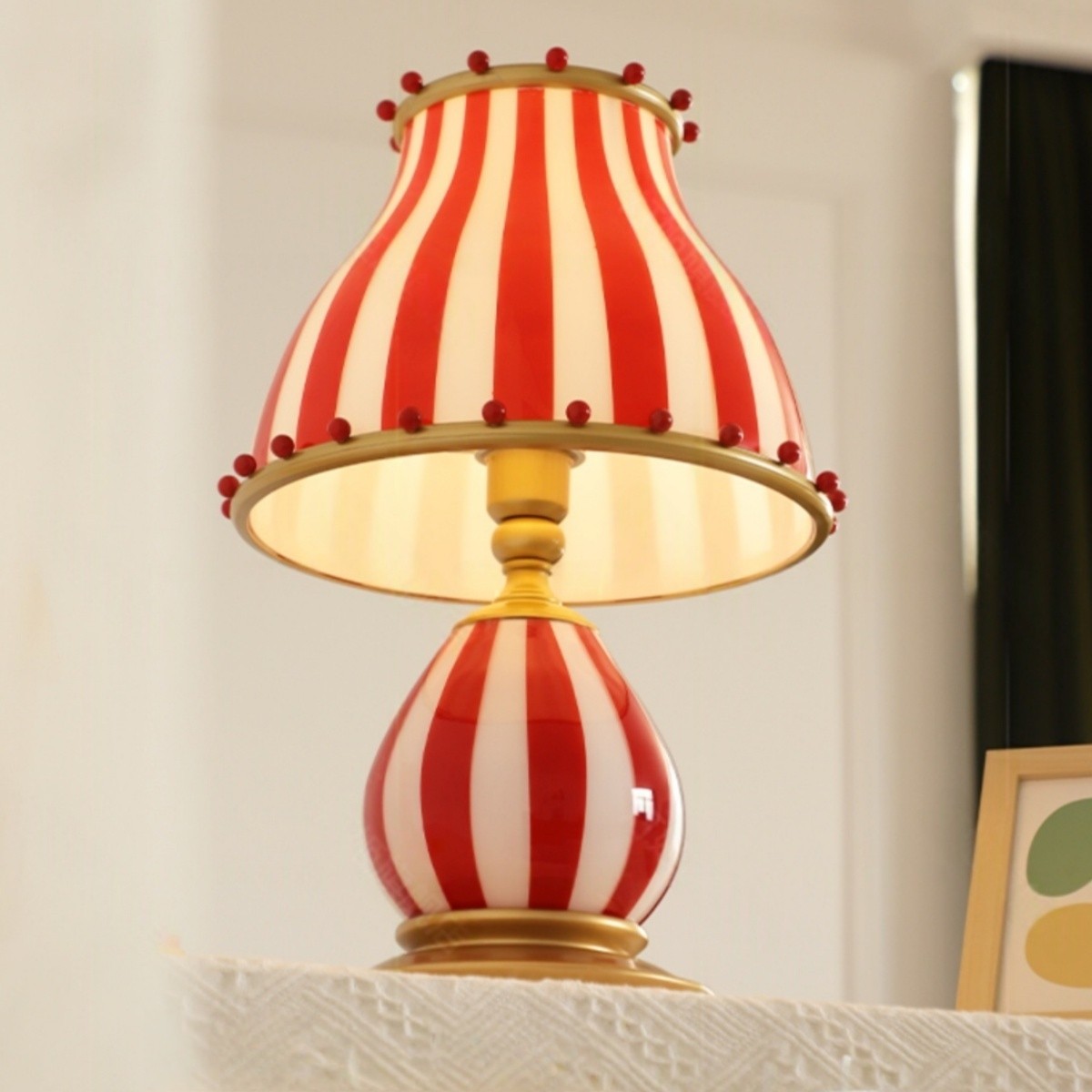 Festilo Circus-Style Metal Table Lamp — Vintage Living Room Accent S278
