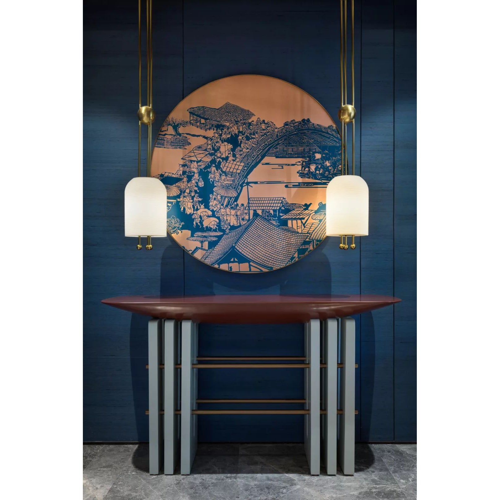 Lantern Glass Pendant Lamp T1703