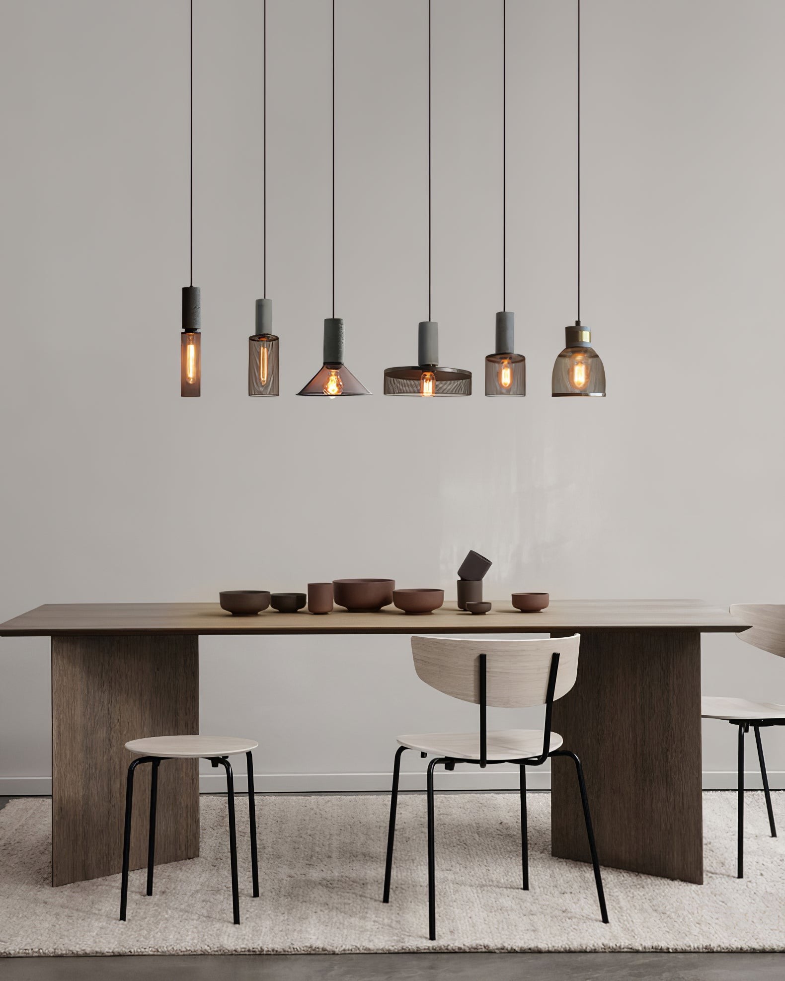 Cement Mesh Pendant Light M566