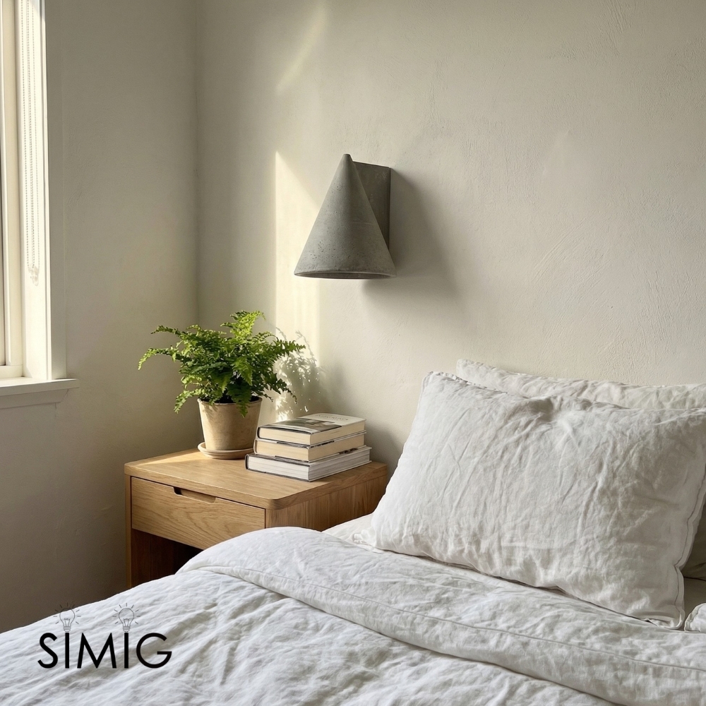 Concrellia Tapered Concrete Wall Lamp Modern - Bedroom Ambient Light T1128