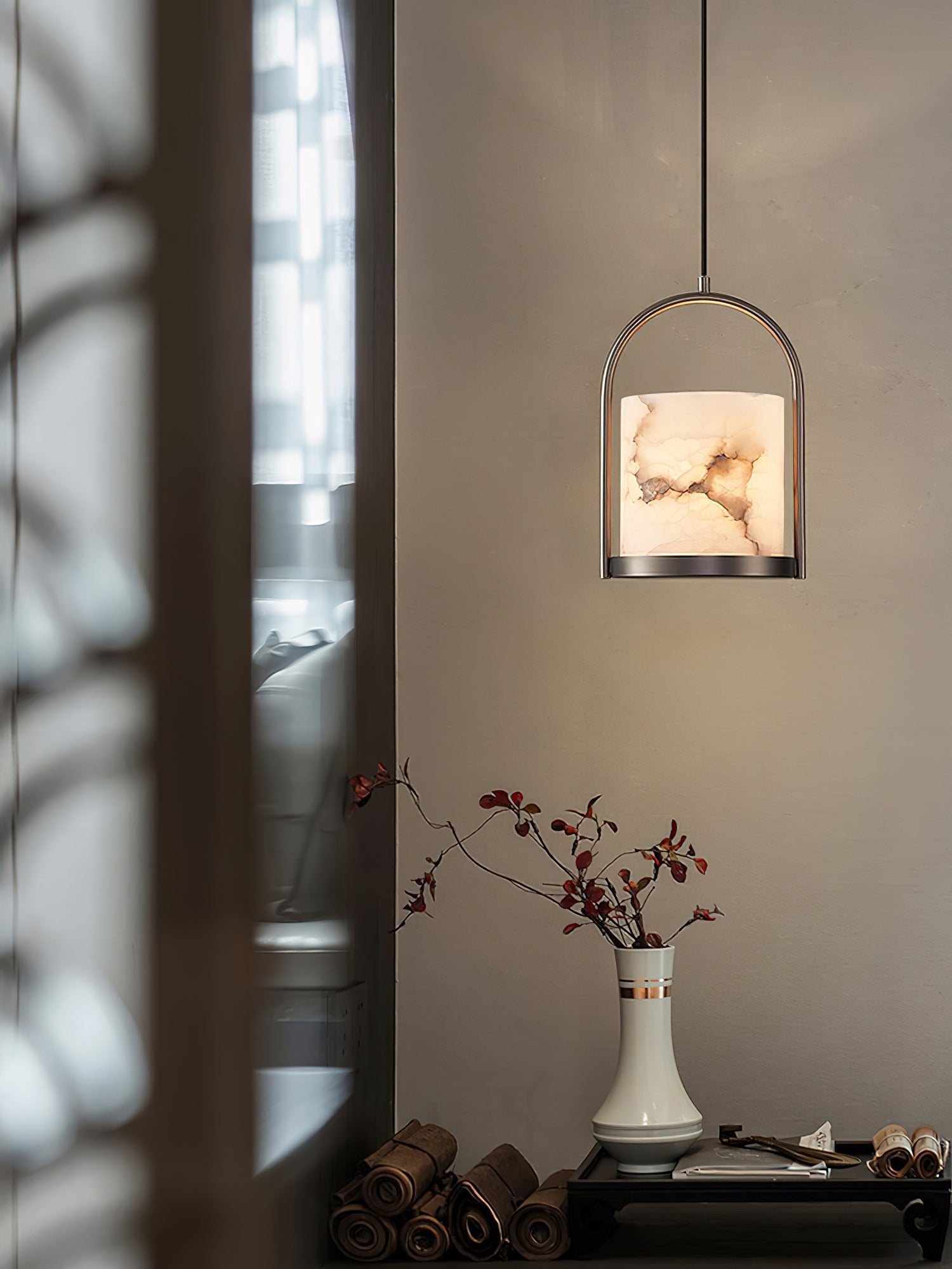 Cortland Alabaster Pendant Light T1658