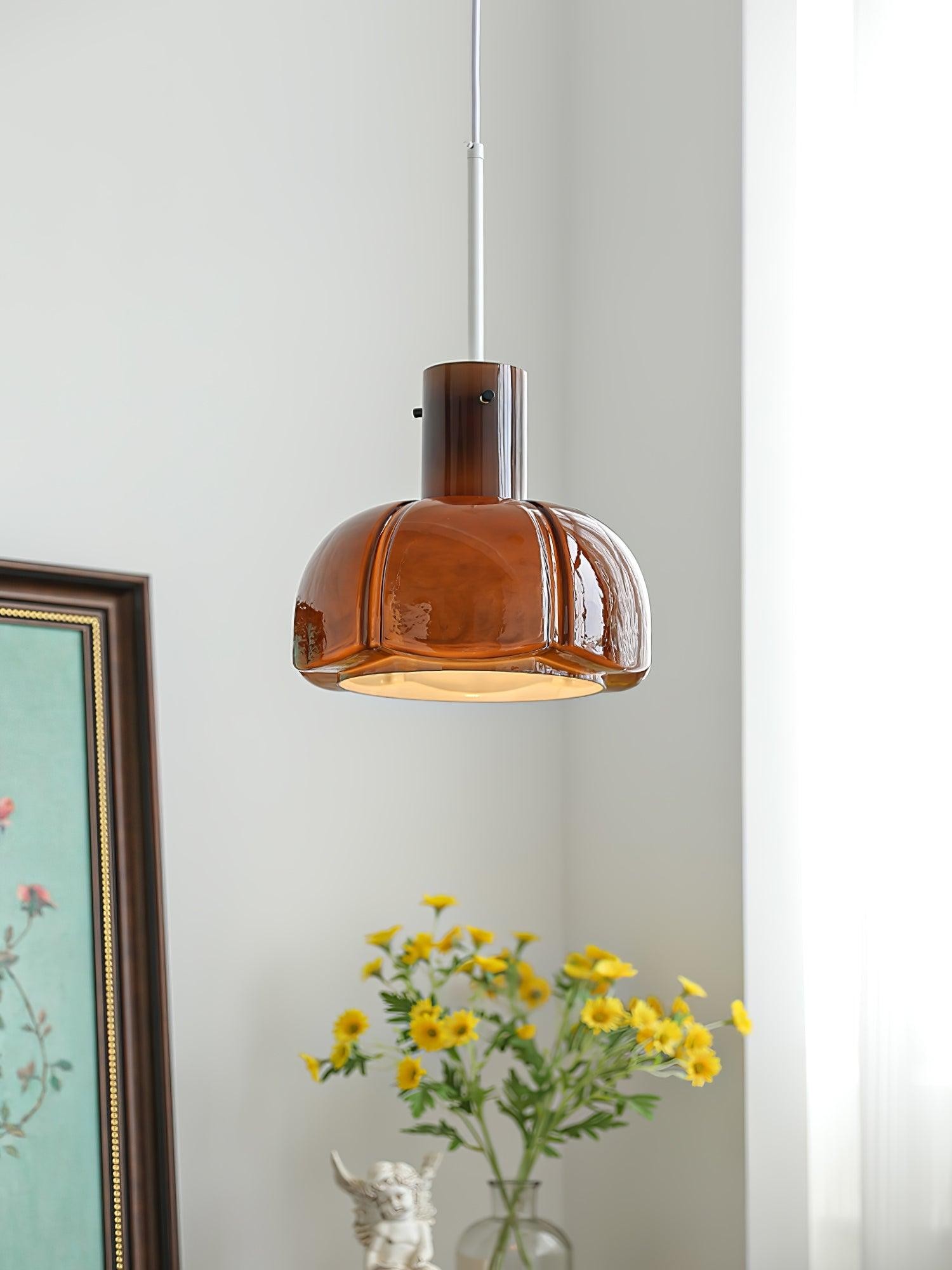Medieval Style Glass Bud Pendant Lamp M352