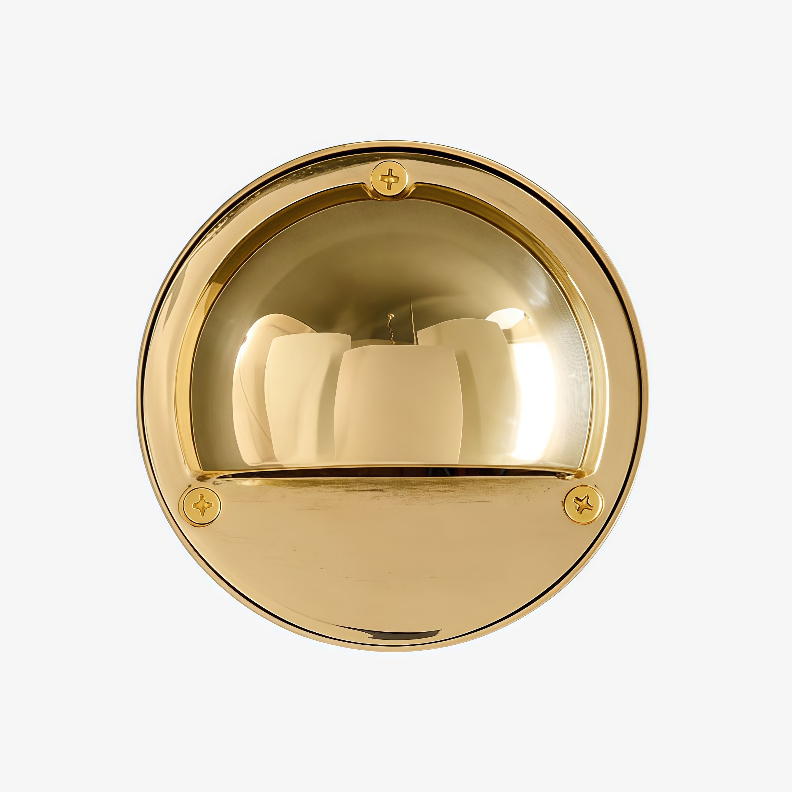 Ardelume Industrial Brass Wall Lamp - Weathered Metal Minimalist Indoor Sconce for Bedroom or Entryway T1207