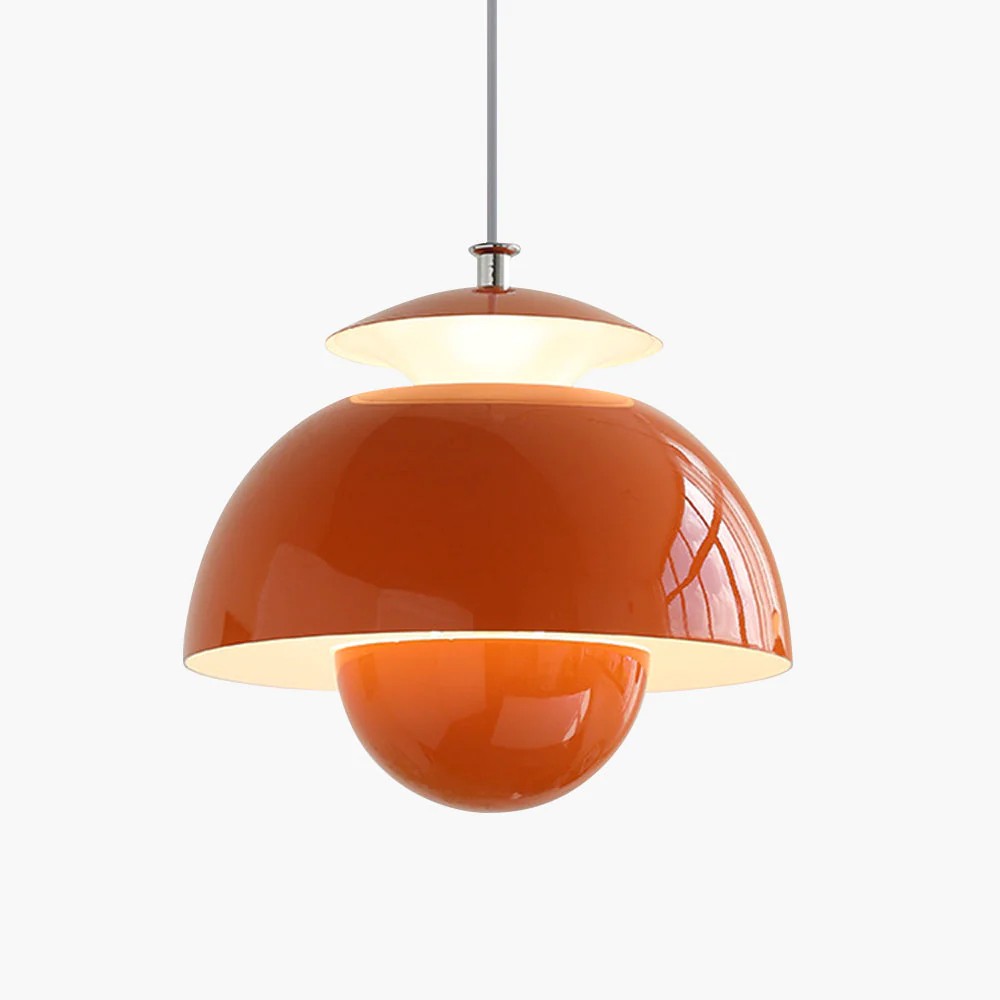 Scandinavian Metal Flower Pendant Light - Living Room Fixture S97