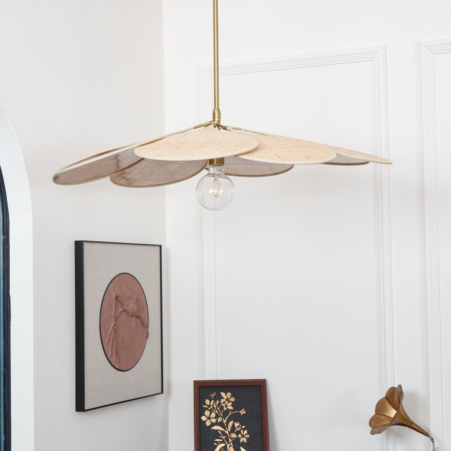 Petals Bloom Rattan Pendant Lamp M428