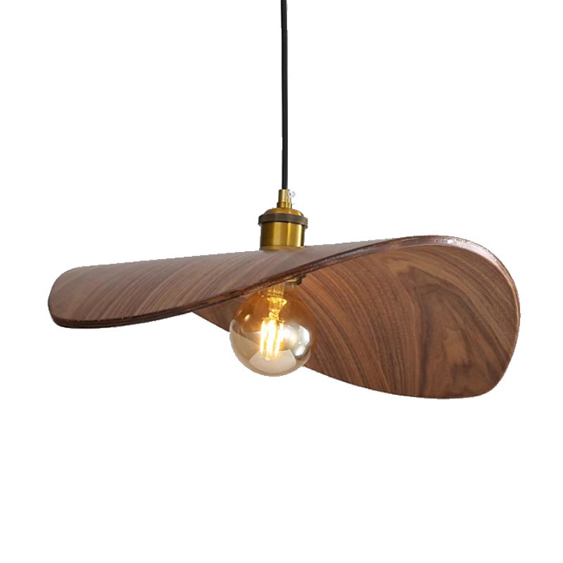 Wooden Dragonfly Pendant Light
