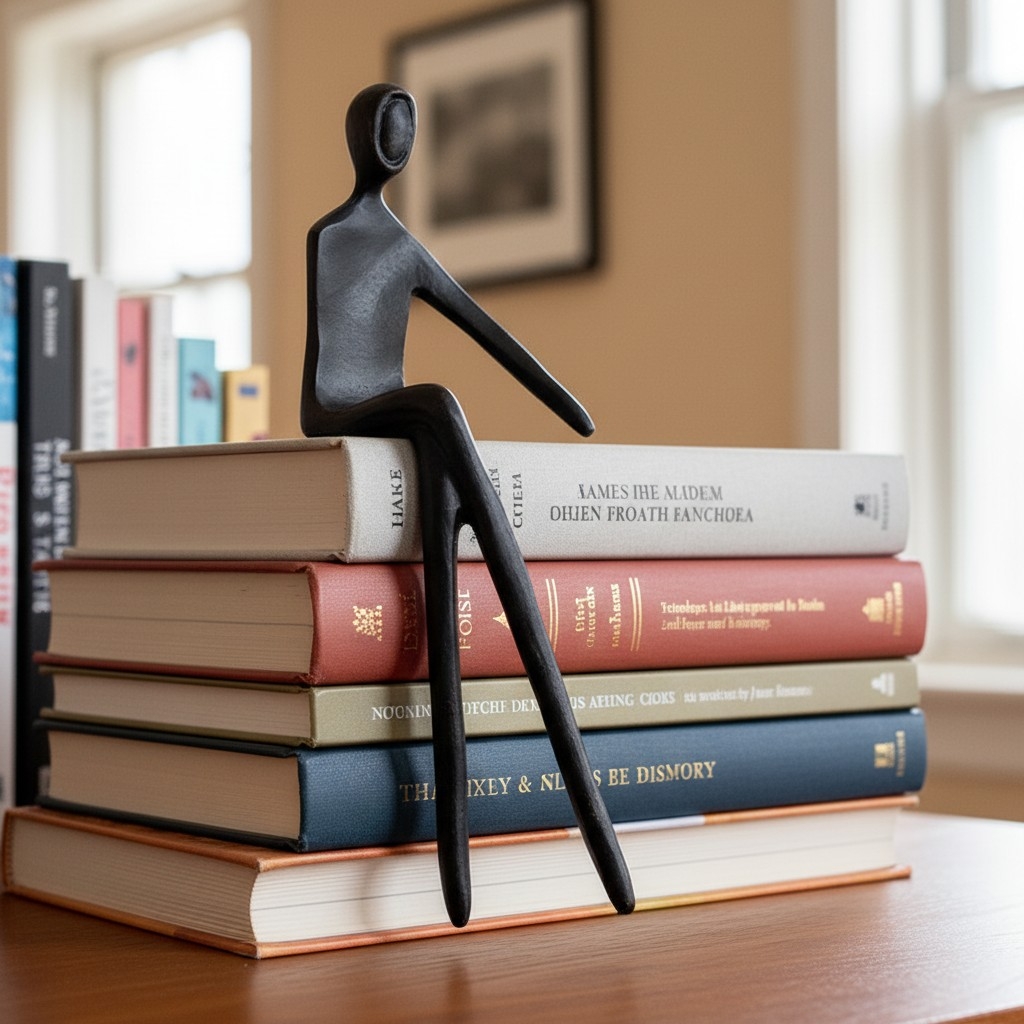 Floxo Abstract Metal Figurine – Nordic Sculpture for Desks T1195