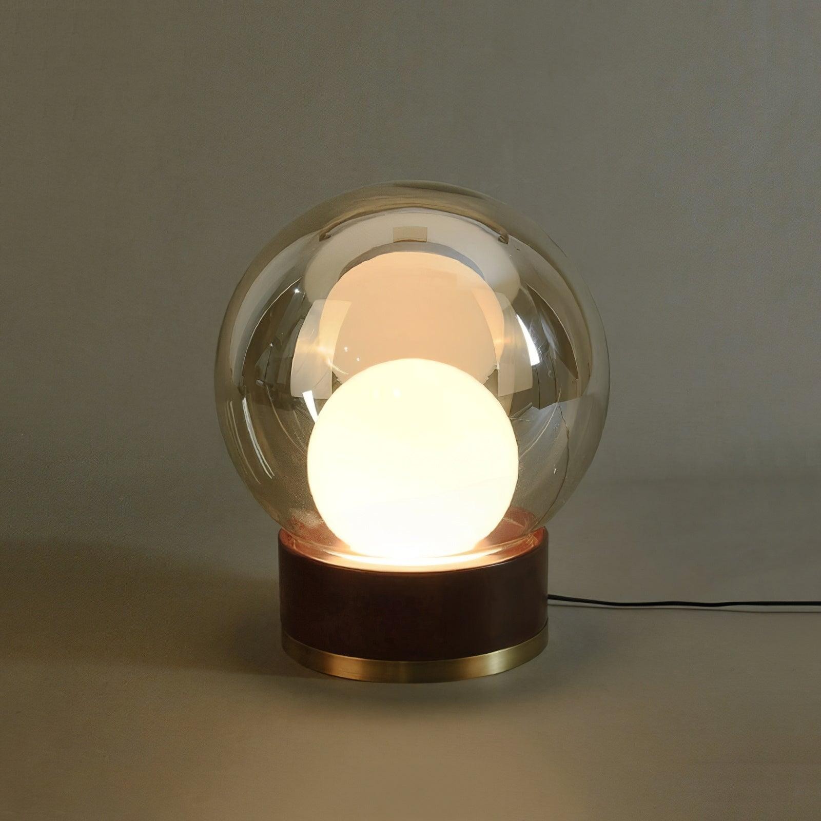 Simple Creative Wood Orb Table Lamp M423