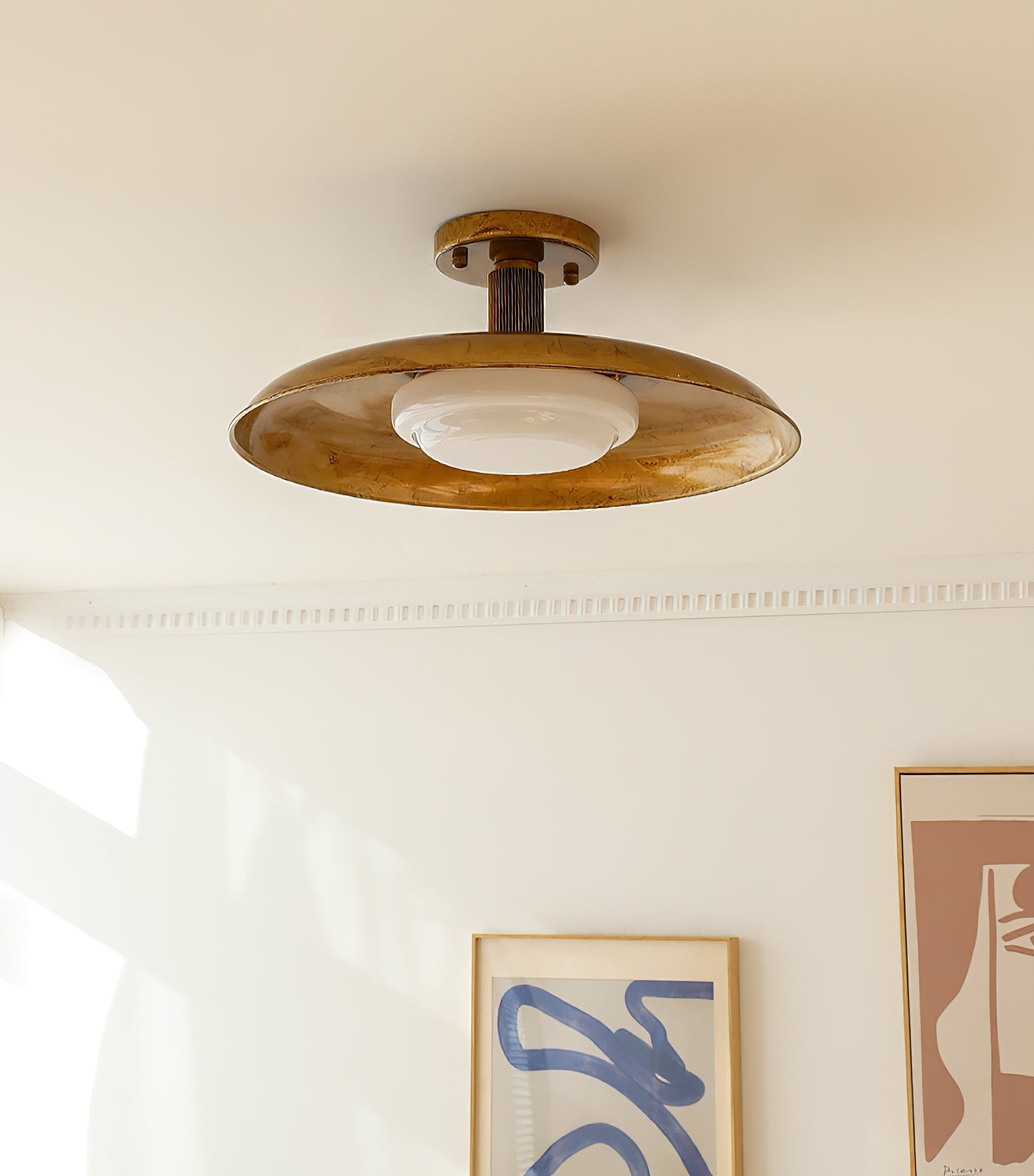 Pot-Lid Style Flat-Panel Ceiling Light T1921