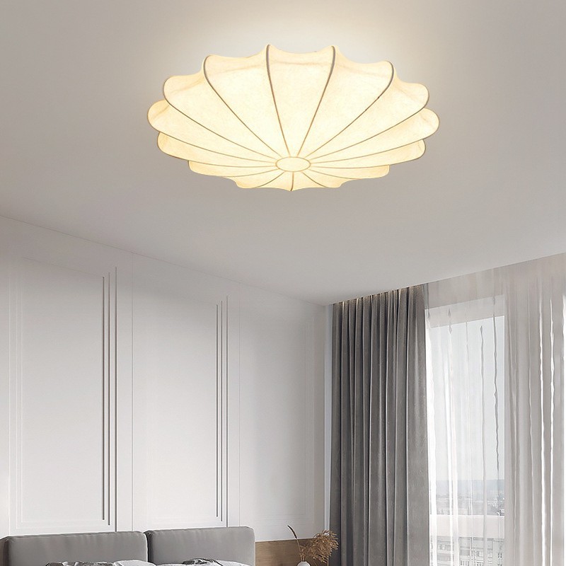 Japanese Style Wabi-Sabi Style Silk Ceiling Lamp S52