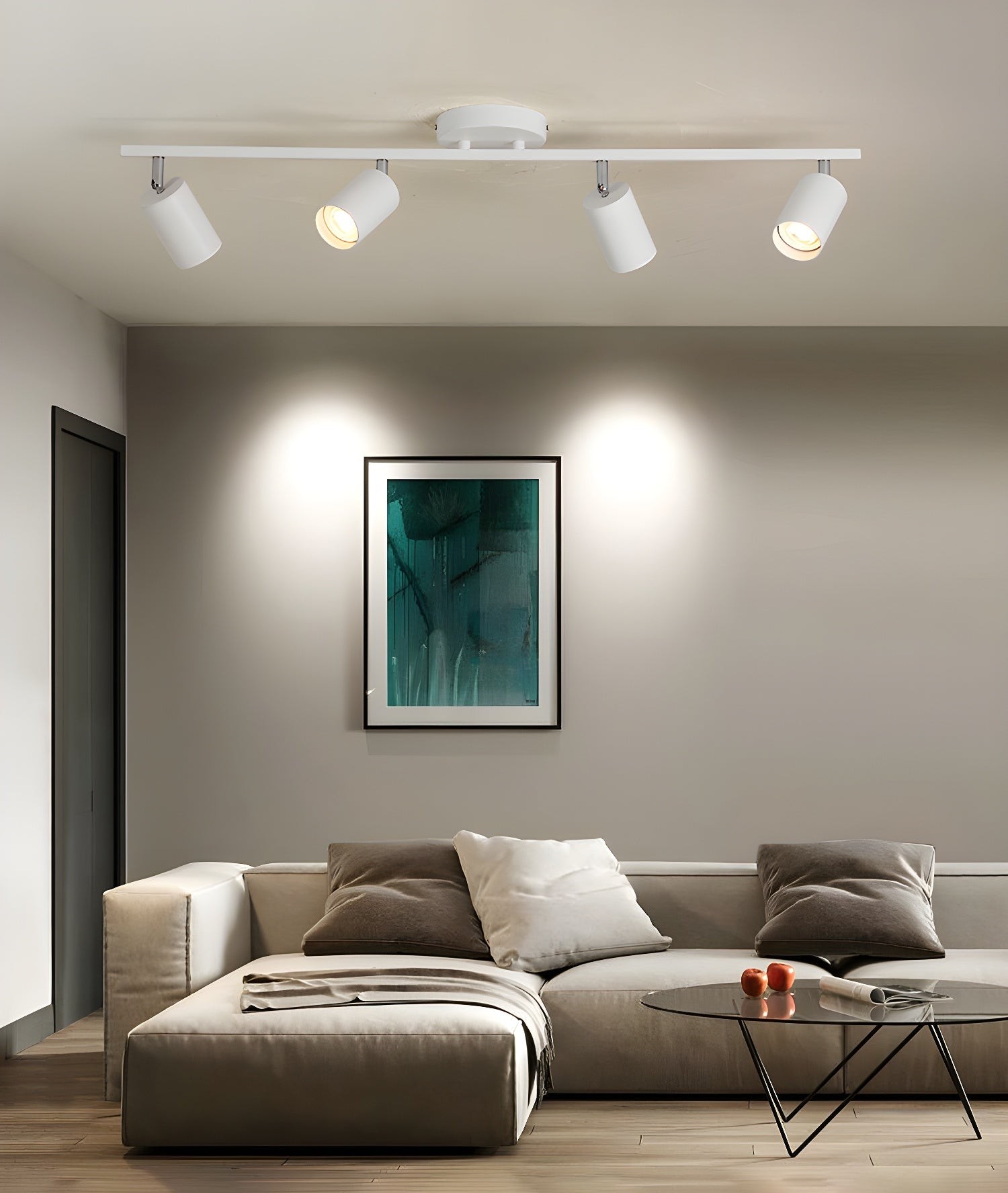 Row Of Multi-Head Metal Ceiling Lights M555
