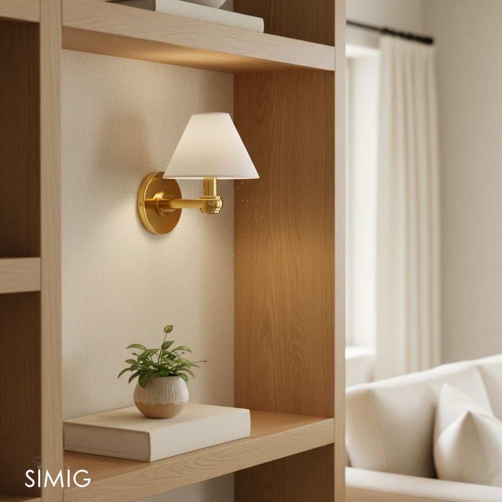 Modern Metal Wall Sconce – Adjustable Arms for Hallways T424