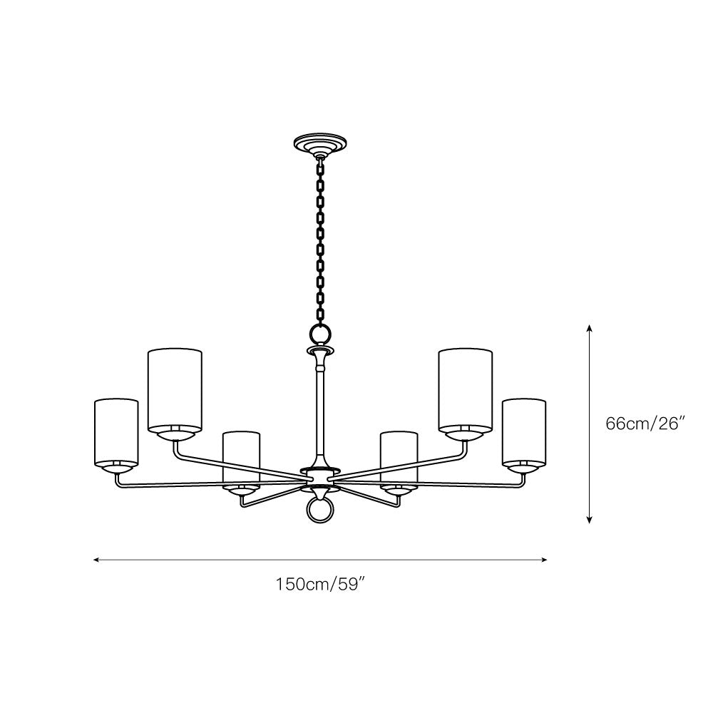 Ginevra Chandelier T1731