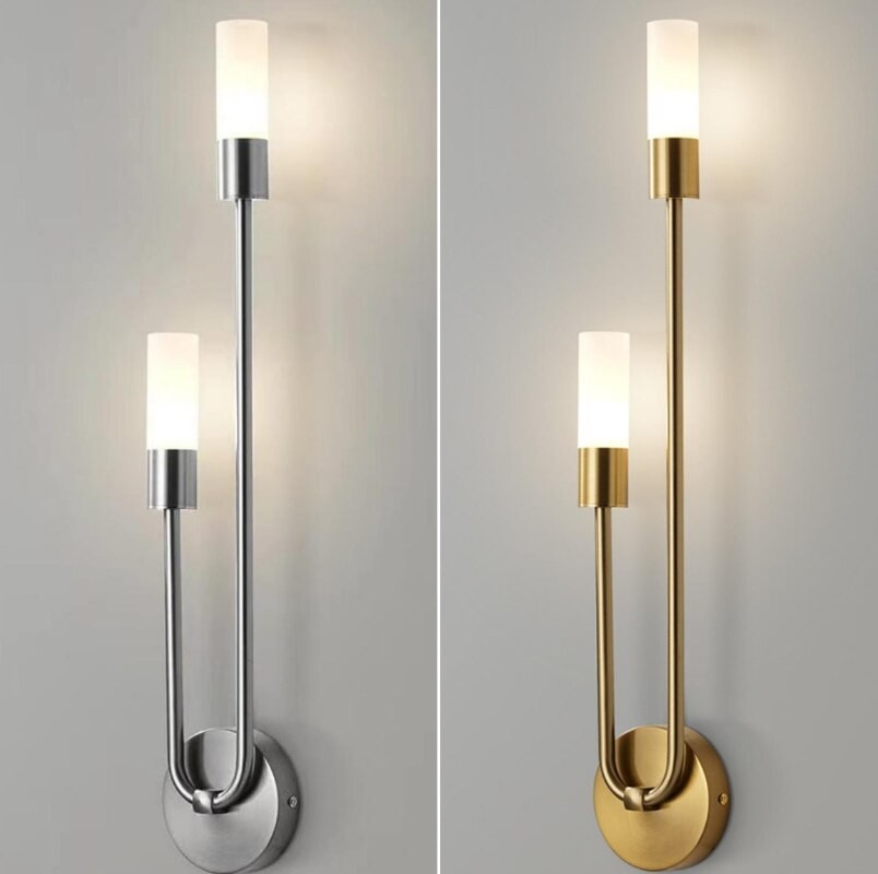 Modern Copper U-Shape Luster LED Wall Lamp M39