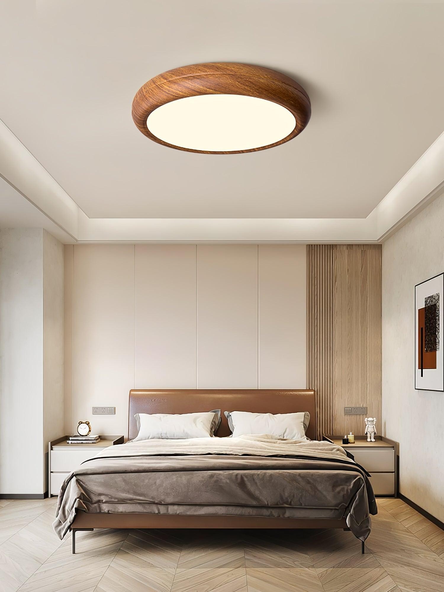 Wood Grain Round Ceiling Lamp M196